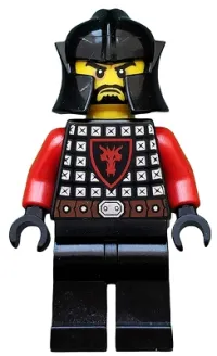 LEGO Castle - Dragon Knight Scale Mail with Dragon Shield, Cheek Protection Helmet, Black Beard minifigure
