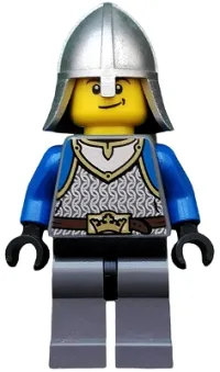 LEGO Castle - King's Knight Scale Mail, Crown Belt, Helmet with Neck Protector, Smirk minifigure