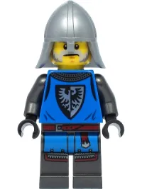 LEGO Black Falcon - Castle Guard Male, Flat Silver Neck-Protector minifigure