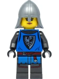 LEGO Black Falcon - Castle Guard Female, Flat Silver Neck-Protector minifigure