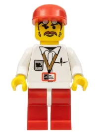 LEGO Cameraman, Red Legs, Red Cap minifigure