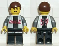 LEGO Soccer Player Coca-Cola Secret Player B - Silver minifigure
