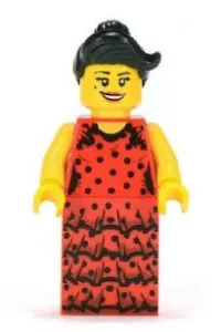 LEGO Flamenco Dancer, Series 6 (Minifigure Only without Stand and Accessories) minifigure