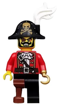 LEGO Pirate Captain, Series 8 (Minifigure Only without Stand and Accessories) minifigure