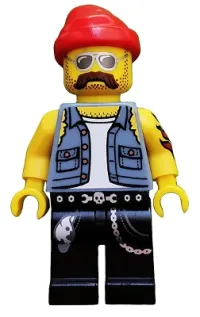 LEGO Motorcycle Mechanic, Series 10 (Minifigure Only without Stand and Accessories) minifigure