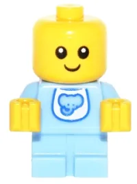 LEGO Baby - Bright Light Blue Body with Elephant Bib minifigure