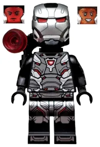 LEGO War Machine - Black and Silver Armor with Backpack minifigure