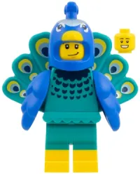 LEGO Peacock Costume Fan, Series 28 (Minifigure Only without Stand and Accessories) minifigure
