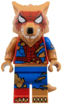 LEGO Peter Parker / Werewolf Spider-Man, Spider-Man Across the Spider-Verse (Minifigure Only without Stand and Accessories) minifigure