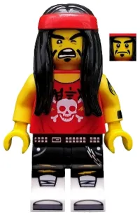 LEGO Gong & Guitar Rocker, The LEGO Ninjago Movie (Minifigure Only without Stand and Accessories) minifigure