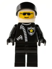 LEGO Police - Zipper with Sheriff Star, White Helmet, Black Visor minifigure