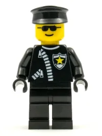 LEGO Police - Zipper with Sheriff Star, Black Hat minifigure