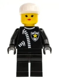 LEGO Police - Zipper with Sheriff Star, White Cap, Female minifigure