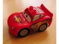 LEGO Duplo Lightning McQueen - Piston Cup Hood, Yellow Wheels minifigure