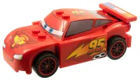 LEGO Lightning McQueen - Piston Cup Hood, Red and Black Wheels minifigure