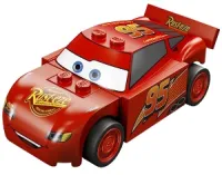 LEGO Lightning McQueen - Rust-eze Hood, Red Sides minifigure
