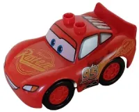 LEGO Duplo Lightning McQueen - Rust-eze Hood, Treated Tires, Low Front Window minifigure