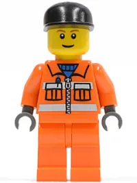 LEGO Sanitary Engineer 3 - Orange Legs minifigure