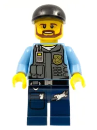 LEGO Police - LEGO City Undercover Elite Police Officer 1 - Brown Beard minifigure