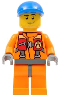 LEGO Coast Guard City - Rescuer, Orange Jacket minifigure