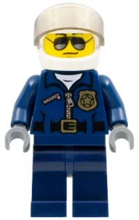 LEGO Police - City Helicopter Pilot, Sunglasses, Black Eyebrows minifigure