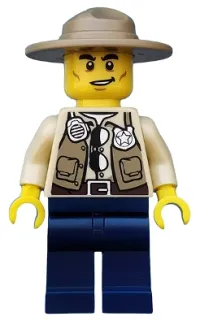 LEGO Swamp Police - Ranger, Dark Blue Legs, Campaign Hat minifigure