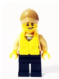 LEGO Swamp Police - Officer, Shirt, Dark Tan Cap, Life Jacket minifigure
