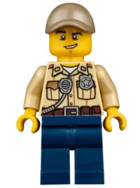 LEGO Swamp Police - Officer, Shirt, Dark Tan Cap minifigure