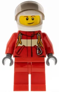 LEGO Paramedic - Pilot Male, White Helmet minifigure
