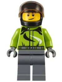 LEGO Motorcyclist - Ambulance Plane Passenger minifigure