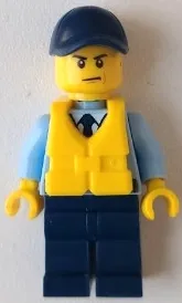 LEGO Police - City Officer, Life Jacket, Scowl minifigure