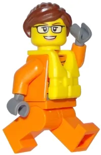 LEGO Coast Guard City - Female Raft Pilot minifigure