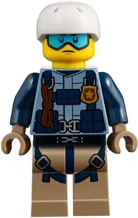 LEGO Mountain Police - Officer Male, Jacket with Harness minifigure