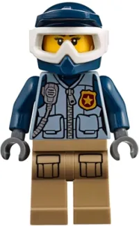 LEGO Mountain Police - Officer Female, Dirt Bike minifigure