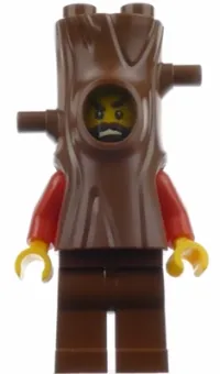 LEGO Mountain Police - Crook Male Stumpy 10K (in tree costume) minifigure