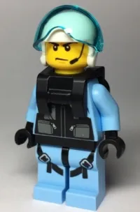 LEGO Sky Police - Jet Pilot with Neck Bracket (for Jet Pack) minifigure