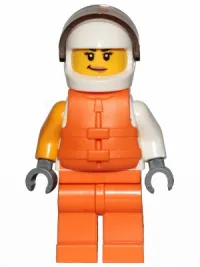 LEGO Jet Skier Female, 'VITA RUSH' Logo, Life Jacket minifigure