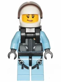 LEGO Sky Police - Jet Pilot, Female with Neck Bracket (for Jet Pack) minifigure