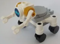 LEGO City Space Robot, Round Tiles as Wheels, Medium Azure Eyes minifigure