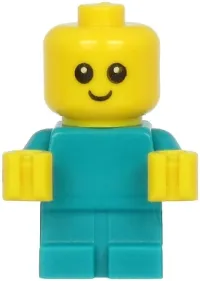 LEGO Baby - Dark Turquoise Body with Yellow Hands minifigure