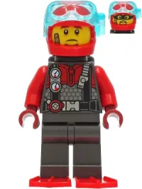 LEGO Police - Crook Frankie Lupelli, Diving Suit minifigure