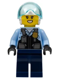 LEGO Police Officer - Rooky Partnur, Jet Pilot with Dark Blue Pants minifigure