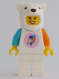 LEGO Ice-Cream Shop Vendor - Female, Polar Bear Suit minifigure