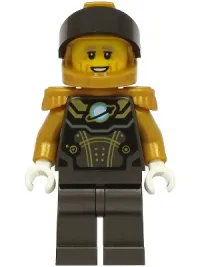 LEGO Astronaut - Male, Pearl Dark Gray and Pearl Gold Spacesuit, Pearl Gold Helmet set