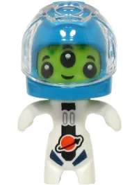 LEGO Alien - White Spacesuit, Dark Azure Helmet, Trans-Clear Visor minifigure