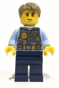 LEGO Chase McCain - Bright Light Blue Arms minifigure