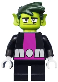 LEGO Beast Boy - Lime Head, Short Legs minifigure