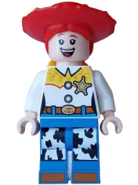 LEGO Jessie - Normal Legs, Minifigure Head and Bow, Printed Dark Orange Boot Tips, Sheriff Star Badge minifigure
