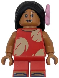 LEGO Lilo - Short Legs, Bright Pink Flower minifigure