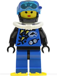 LEGO Divers - Blue, Female, Yellow Flippers minifigure